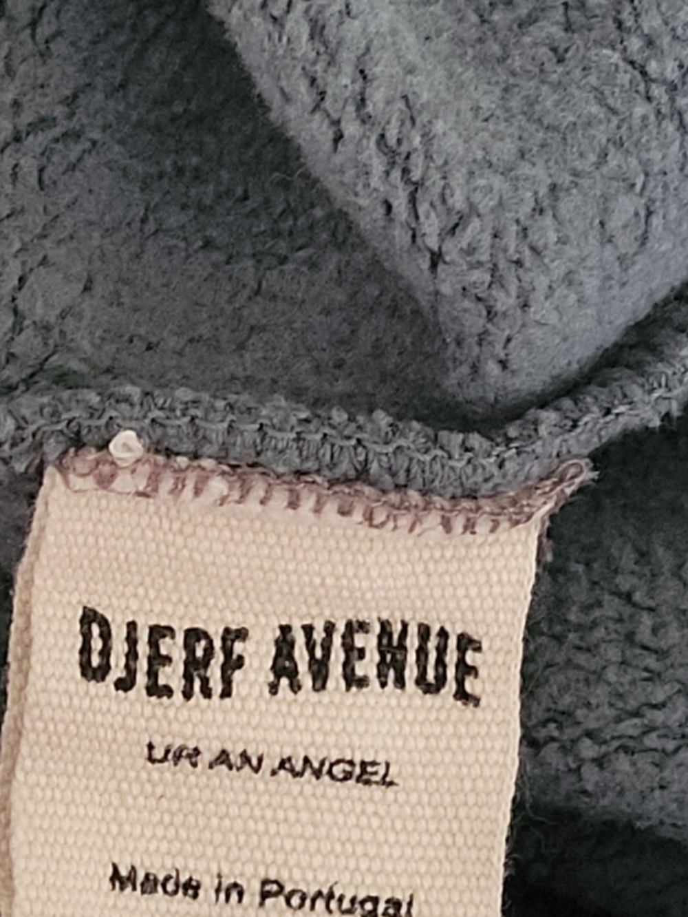 DJERF AVENUE STAPLE SWEATSHIRT WASHED GREY - Picture 6 of 6